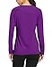 Baleaf Women's Long Sleeve Mesh Running Shirts Purple Size L