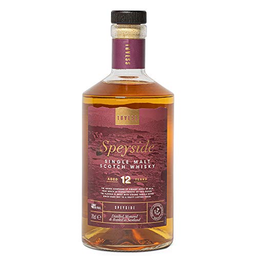 Tovess Speyside Single Malt Scotch Whisky, 12 Jahre gereift (0,7L)