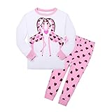 Huata Girls Pajamas Sleepwears 2 Piece 100% Cotton