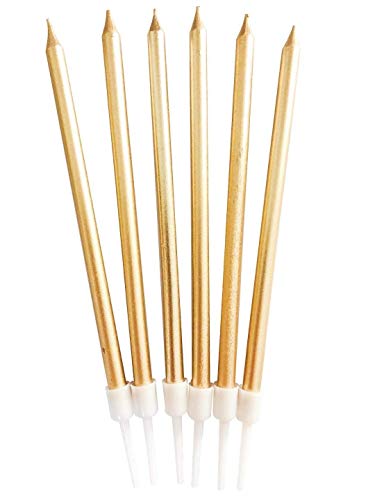 2 Party+Candles+Metallic+Birthday+Champagne