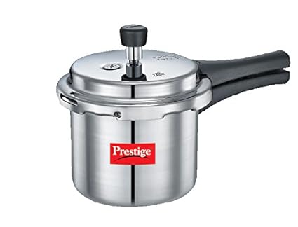 Prestige Popular Aluminium Pressure Cooker, 2 Litres, White