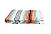 Open Road Goods Multi Color Mexican Falsa Blanket - Handwoven in Mexico - Great for The Beach, Picnics, Yoga, or a Throw! (Mint/Orange)