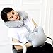 Restwave Nap Pillow, Innovative Travel Neck Pillow with Arm Rest, The Best Multi-use Neck Pillow | Desk Nap Pillow | Back Support Pillow for Perfect Comfort in Any Sitting Position, Natural Grey