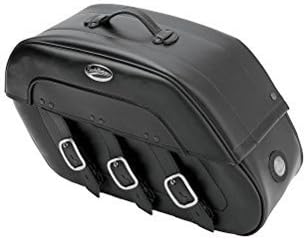 Saddlemen S4 Rigid-Mount Specific-Fit Quick-Disconnect Drifter Saddlebags with LED Lights - Black Bezel 3501-0393-LEB by Saddlemen