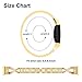 Wekin Replacement Metal Bands Compatible with Fitbit Charge 4 /Charge 3/Charge 3 SE Women Men, Adjustable Bling Rhinestone Bracelet Wristbands Straps Accessory for Charge 3 Fitness Tracker (X-Gold)