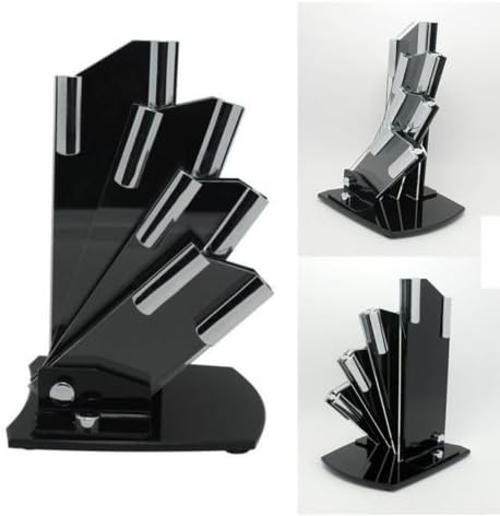 1 Pcs/ of 4 Layer Black Acrylic Knife Holder, Knife block, Knife Set for Knives Storage Holder- Kitchen Tool holder Detachable