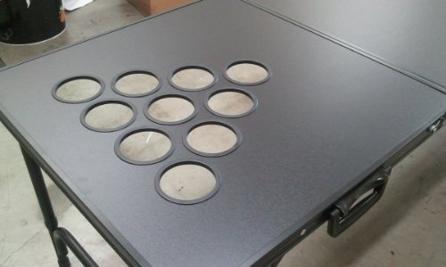 8-Foot Professional Beer Pong Table w/Holes - Flames Graphic - Thumbnail 2