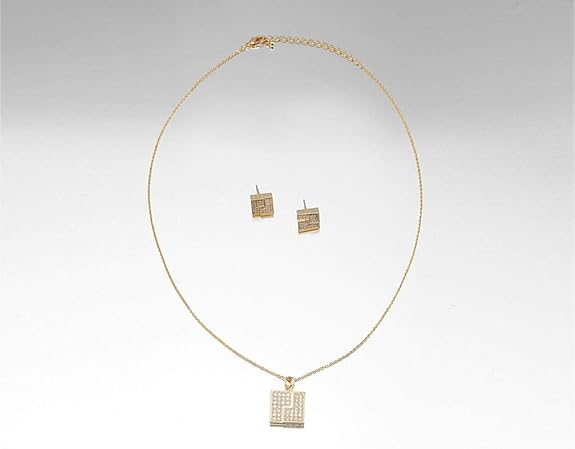 Brass Multicolour Puzzled Set for Women