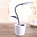 Furnizone Cute Desk Lamp Kids Night Light Flexible Dimmable Touch Lamp Bedside Book Light Study Lamp with Pencil Holder USB Rechargeable Purple