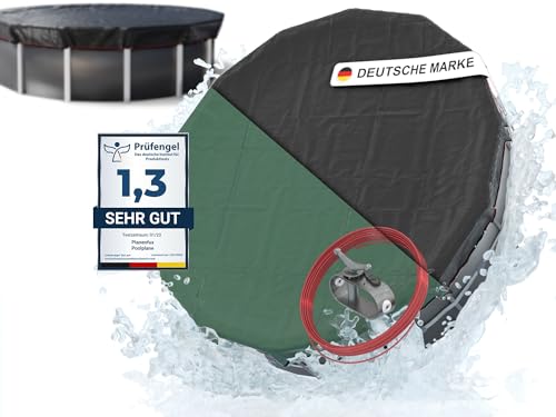 Planenfux® Poolabdeckung rund 500 cm (Für Ø 460-500 cm Becken) | Solarplane