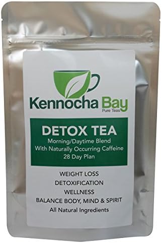 100% Natural Herbal Tea for Weight Loss, Body Cleanse and Detox - Morning-day Blend - 28 Tea Bags - By Kennocha Bay