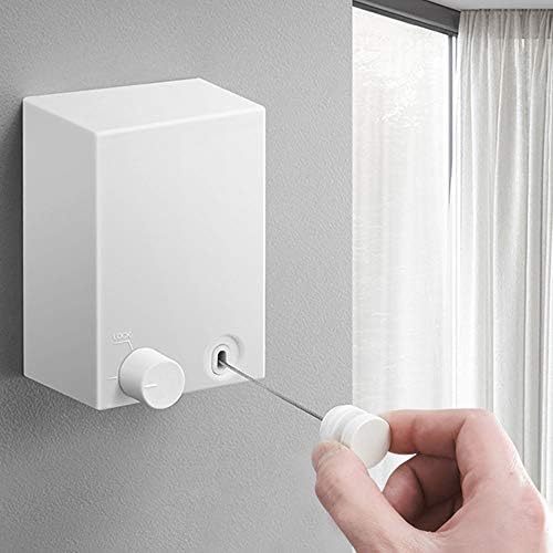 Tengfey 物干しワイヤー 物干しロープ 室内 室外両用 当店一番人気 洗濯物干し 部屋干し 室内物干し竿 壁付 キロ耐荷重 省スペース梅雨対策 自由伸縮 洗濯ハンガー 乾燥ラック