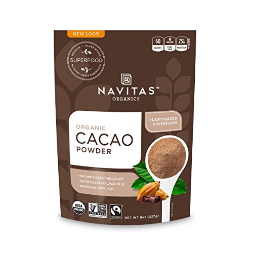 Navitas Naturals Organic Raw Cacao Powder, 8-Ounce Pouches (Pack of 2)