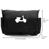Scooter Vespa Moped Buddy Canvas Messenger Shoulder