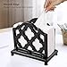 Vintage Metal Napkin Holder Cast Iron Napkin Holder Organizer for Kitchen Restaurant Home Decor, Black