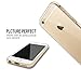 CIKOO Ultra Thin Slim Soft Rubber TPU Gel Bumper Case Cover Skin for iPhone 6 4.7 Inch (Gold)