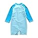 Vivafun Baby Boy Rash Guard Swimsuit UPF 40+ Sun Protective Sunsuit Light Blue