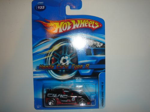 2006 Hot Wheels Honda Civic Type R Black With PR5 Wheel Variant #2006-133