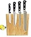 Sooyee Magnetic Knife Holder with Strong Magnet, Bamboo Wood-Powerful Magnetic Knife Guard Holder, Organizer Block Stand Without Knives