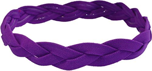 No Slip Womens Sports Headband with NO SLIP GRIP. Keeps Your Hair in Place so You Can Keep Your Eye on the Prize. Perfect for Running, Softball, Basketball, Tennis, Volleyball, Yoga &amp; Working Out, Party Purple, One Size