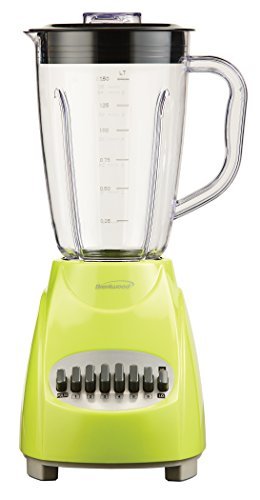 Click Here to See More Images Brentwood JB-220G 12-Speed + Pulse Blender, Lime Green