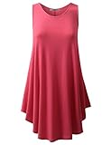 URBANCLEO Womens Basic Sleeveless eLong Tunic Tank Top (PLUS Size Available)