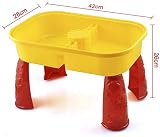 KandyToys Sand and Water Table with Lid and Accessories Kids Outdoor Play view 3