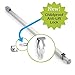 Ideal Security Sliding Patio Door Security Bar with Child-Proof Lock, Extendable, Anodized Silver (25.75-47.5 Inches)