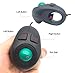 YUMQUA Y-01 Portable Mini Finger Hand Held 4D USB Wired Trackball Mouse for Laptop Mac Window Computer Fits Left and Right Handed Users -Black