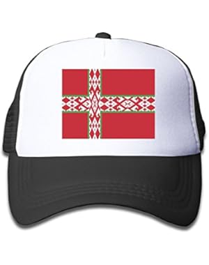 Flag Of Nordic Belarus Boy & Girl Grid Baseball Caps Adjustable sunshade Hat For Children