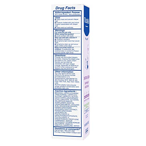 MUSTELA-BABY DIAPER RASH CREAM 123 – SKIN PROTECTANT WITH ZINC OXIDE – FRAGRANCE FREE & PARABEN FREE – WITH 98% NATURAL INGREDIENTS – 3.8 OZ, WHITE