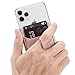 ACRSIKR Card Holder for Back of Phone, RFID Blocking Glitter Cell Phone Credit Wallet with Ring Pocket Stick on iPhone