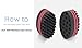 HALLO Big Holes Hair Twist Sponge Brush for Dreads Locking Coil Afro Curl for Hair Styling (5 Packs)