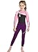 DIVE & SAIL Boys Girls Long Sleeve Wetsuit Thermal Long Sleeve Swimsuit UPF 50+ Sun Protection Sun Suit Pink M