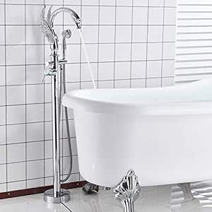 Grifo Ducha Baño Cocina Grifo De Suelo Para Montaje En Cubierta Grúa