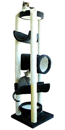Sequoia 5-Tier Multi-Cat Tree w Carpeted Tunnel (Brown) in Oman