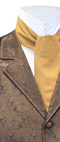 Historical Emporium Men's Classic Cotton Cravat Tobacco
