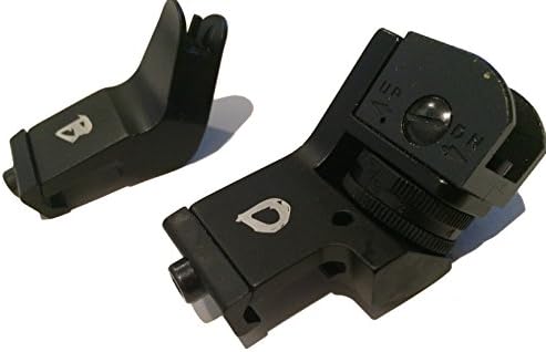 BD Tactical 45 Degree Offset Micro Premium Milspec Backup Iron Sight Set A2 BUIS Front and Rear Included