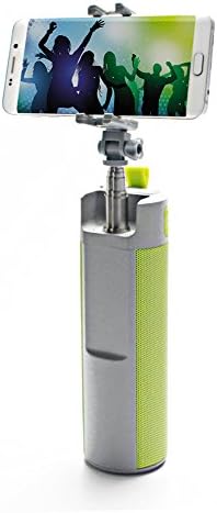 Coolala Multifunction Portable Outdoor Bluetooth Speaker with TF Card Slot,2000mah Moving Power Bank,Selfie Stick Monopod (Light Blue)