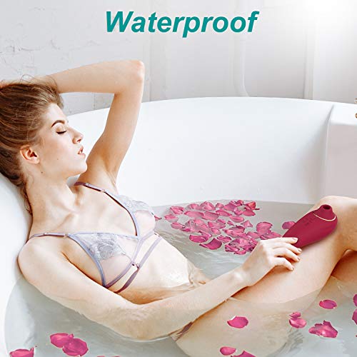 UTIMI Clitoral Sucking Vibrator Rechargeable Clitoris Stimulator Clitoris Massager with Powerful Motor Adult Sex Toys for Woman, Red