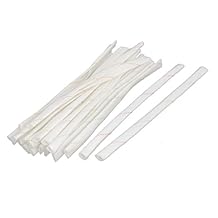 20 cm 8 mm Dia PVC Fibra de vidrio Sleeving Tubo aislante manga 20 Pcs