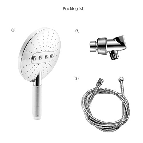 From USA ★ LORDEAR Vintage Unique Handicap Hand Held Rain Shower Head with Handheld Polished
