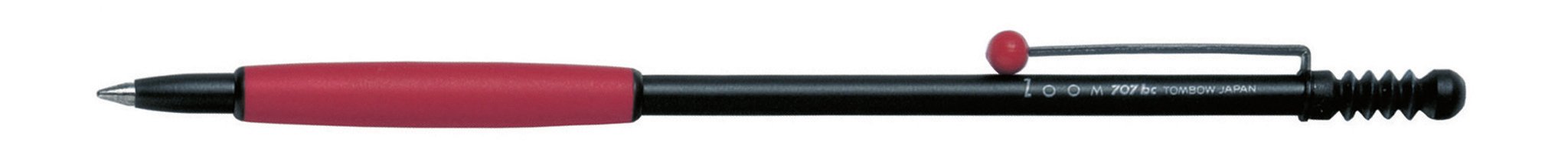 Tombow 707 Collection Black Barrel Red Grip Ball Point