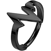 Pierced Owl 16GA 316L Stainless Steel Heartbeat Hinged Segment Clicker Ring