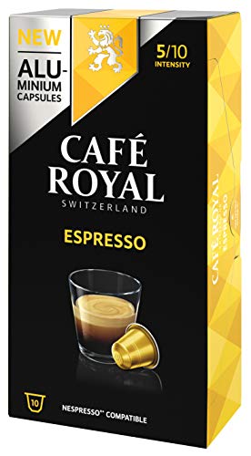Café Royal Espresso 50 Nespresso kompatible Kapseln (aus Aluminium, Intensität 5/10), 5er Pack (5 x 10 Kaffeekapseln) – Bild 4