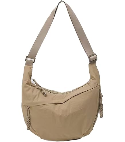 Amazon.com: Crescent Shoulder Bag for Women Men Nylon Corduroy