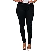 Access Women’s Skinny Uniform Pants, Stretch Cotton 5-Pocket Work Slacks for Women, Comfortable Slim Fit Everyday Dress Pants