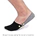 Mens No Show Socks 6 Pack Low Cut Cotton Socks with Full Silicone Non-slip Grip