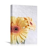 Canvas Wall Art Yellow Petal Close Up Bedroom Close Up Colorful Floral Multicolor Petal Photography Romantics - 12x18 inches