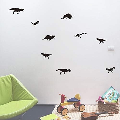 DIY Small Assorted Dinosaurs Wall Sticker Decal - Black - Image 3